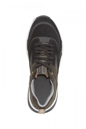 deportivos u naviglio amphibiox geox  kaki-negro  u04aua