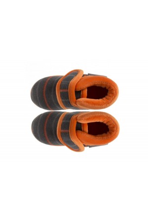 botita rayas isotoner gris naranja 99451