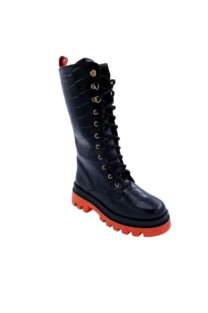 botas otoño-invierno sarca negro-rojo carla coco