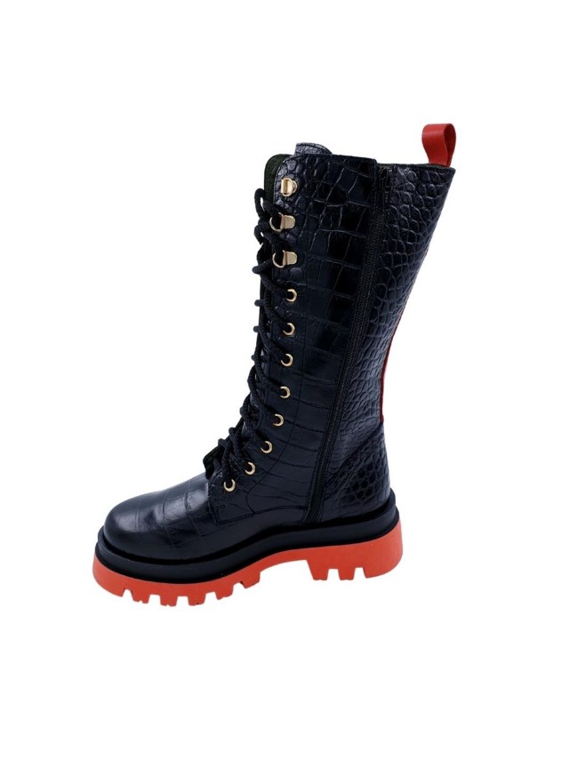 botas otoño-invierno sarca negro-rojo...