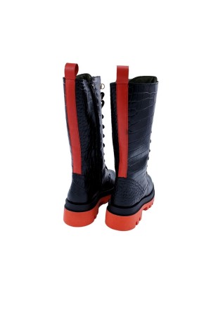 botas otoño-invierno sarca negro-rojo carla coco