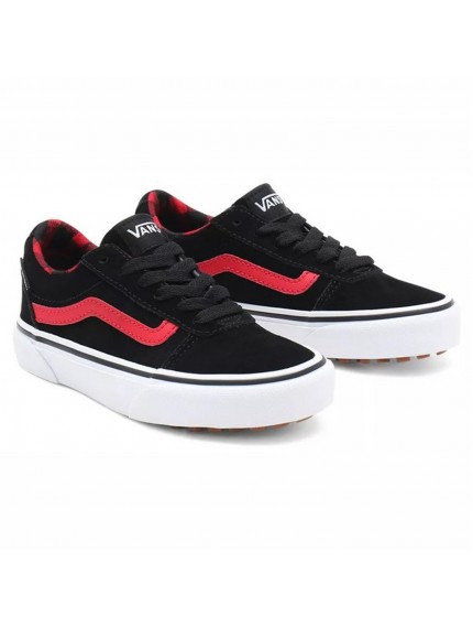 deportivos vans ward vansguard negro-rojo vn0a5ky79by1 2