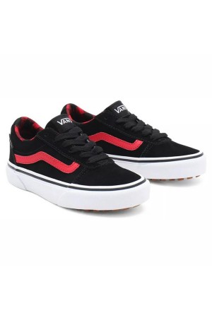 deportivos vans ward vansguard negro-rojo vn0a5ky79by1
