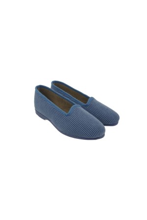 zapatillas mujer pelusines azulon leo