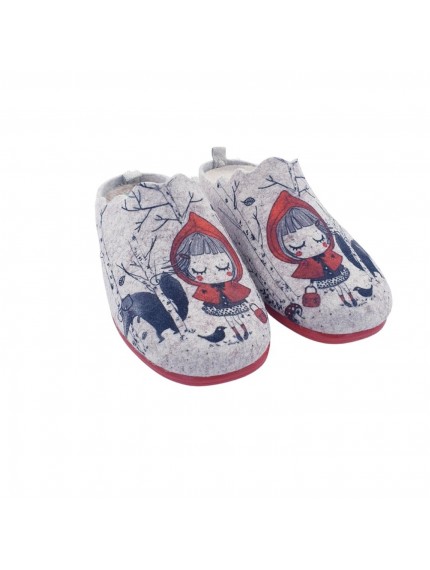 zapatillas mujer caperucita natalia rojo 5904 2