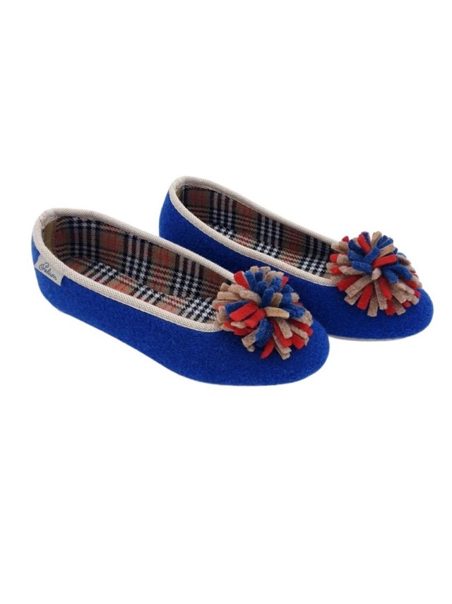 zapatilla pelusines varios moña fieltro