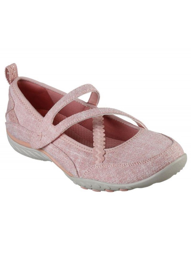 deportivos skechers relaxed fit rosa 100242