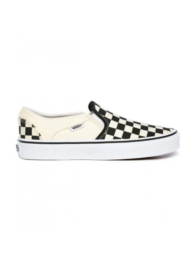 deportivos vans mn asher beige negro...