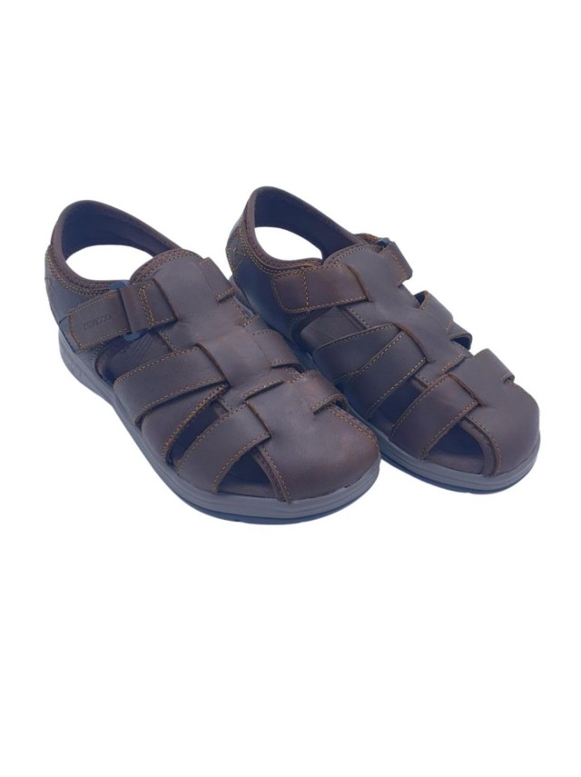sandalias ambor nicoboco marron 30-402