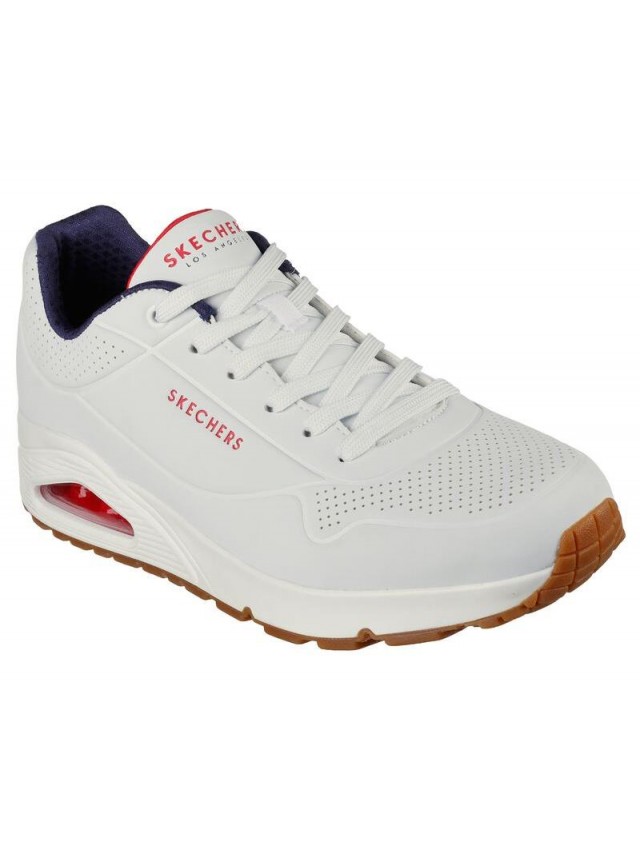 Deportivo hombre Uno-Stand On Air Skechers blanco 52458