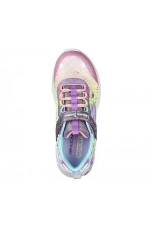 deportivos skechers s lights unicorn multicolor 302311l