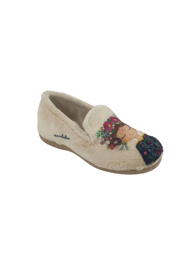 Zapatilla de mujer Bruma Frida arena...