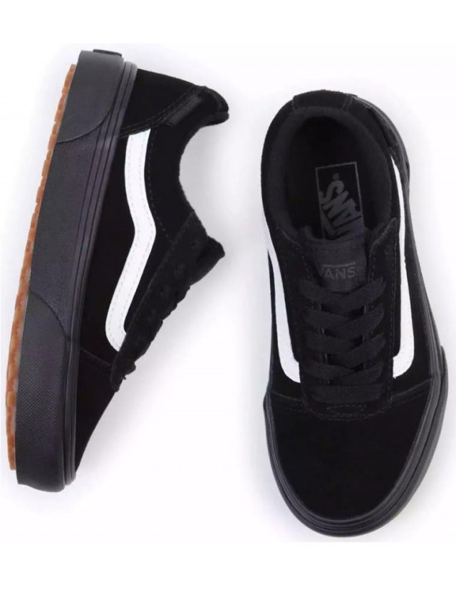 Deportivos niños vans yt ward negro...