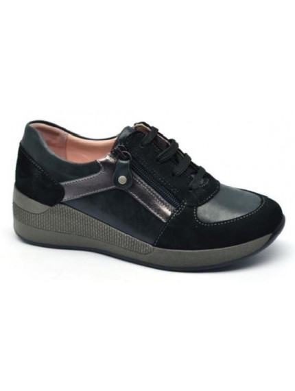 zapato mujer Suave negro 3701