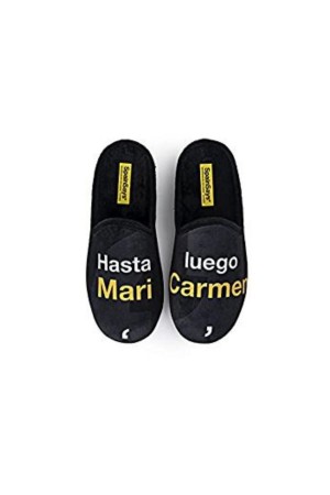 Zapatilla mujer Marpen Slippers Hasta Luego Mari Carmen Negro csp2