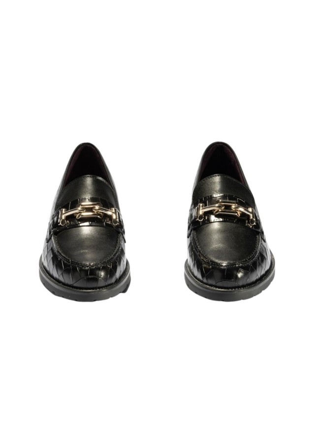 Zapato mujer Pitillos Cadena negro 1730