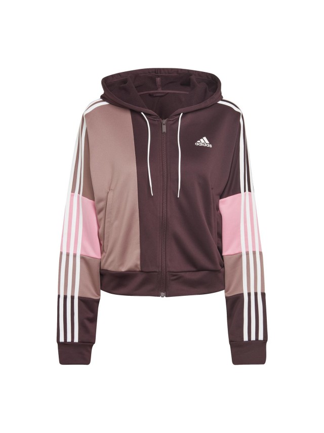 ropa deportiva chandal adidas w bold block ts rosa hk0463