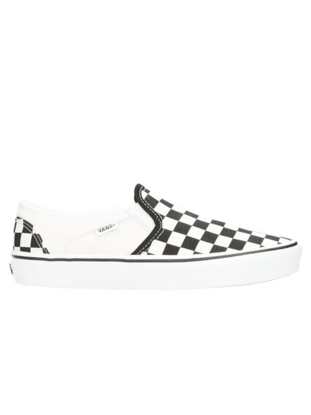 deportivos vans asher  negro-blanco...