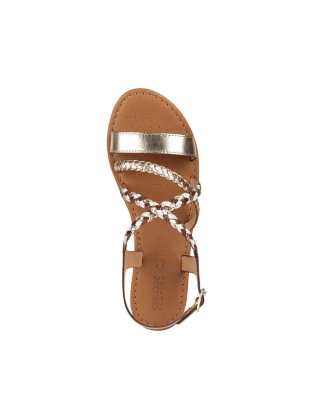sandalias geox sozy oro-marron d35lxo