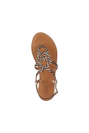 sandalias geox sozy oro-negro d35lxn