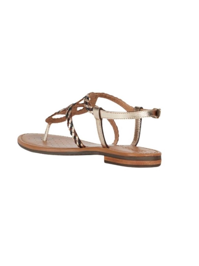 sandalias geox sozy oro-negro d35lxn