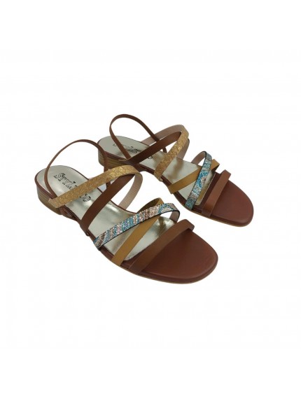 Sandalias mujer Gore Tiras Multi brandy 21701 2