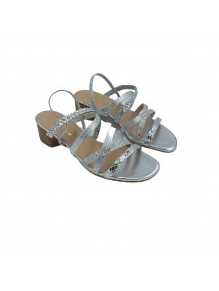 Sandalias mujer Gores trenzado plata 21750 2