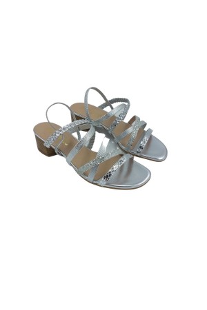 Sandalias mujer Gores trenzado plata 21750