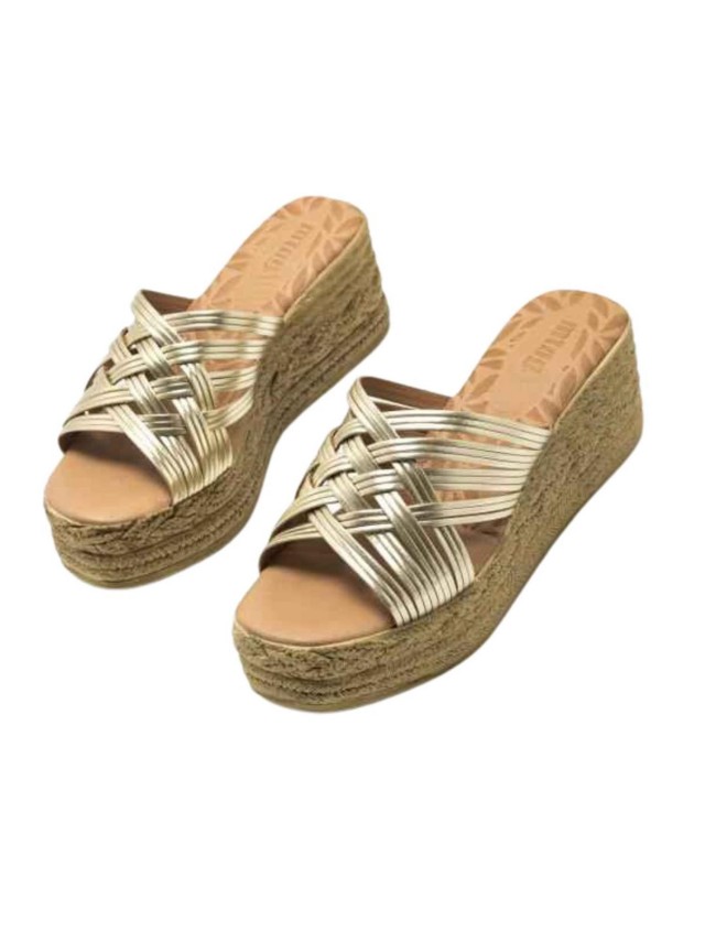 sandalias mustang oro 51929