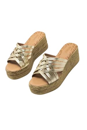 sandalias mustang oro 51929