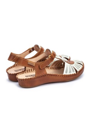 Sandalias mujer Pikolinos Puerto Vallarta nata 655-0575