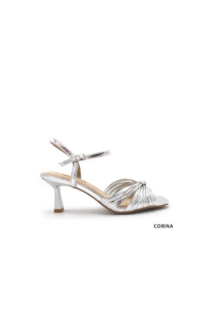 Sandalias Mujer Corina Nudo plata m3281