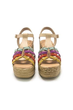 Alpargatas de esparto mujer Mustang Frida arena 50352