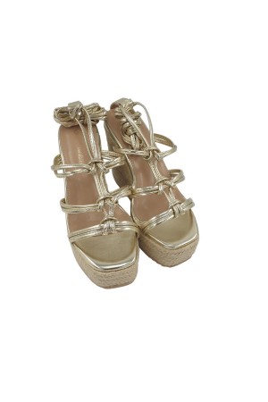 Alpargatas Esparto Bubble bobble oro a2268