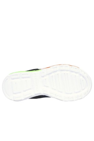 deportivos skechers s lights negro-azul 400138l