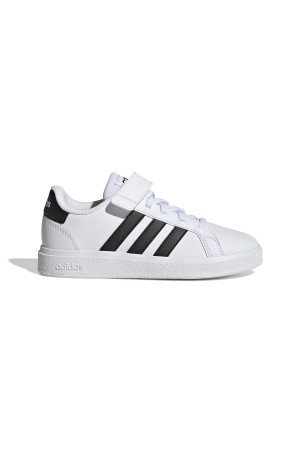 Deportivos niños adidas grand court 2.0 el k blanco negro gw6521