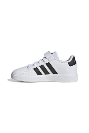 Deportivos niños adidas grand court 2.0 el k blanco negro gw6521