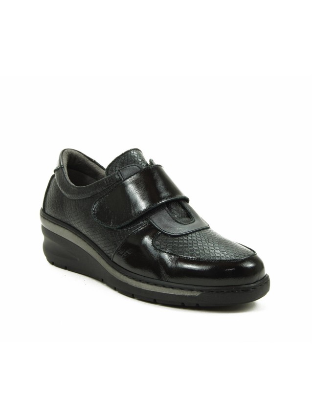 Zapatos Mujer Notton Velcro negro 1459