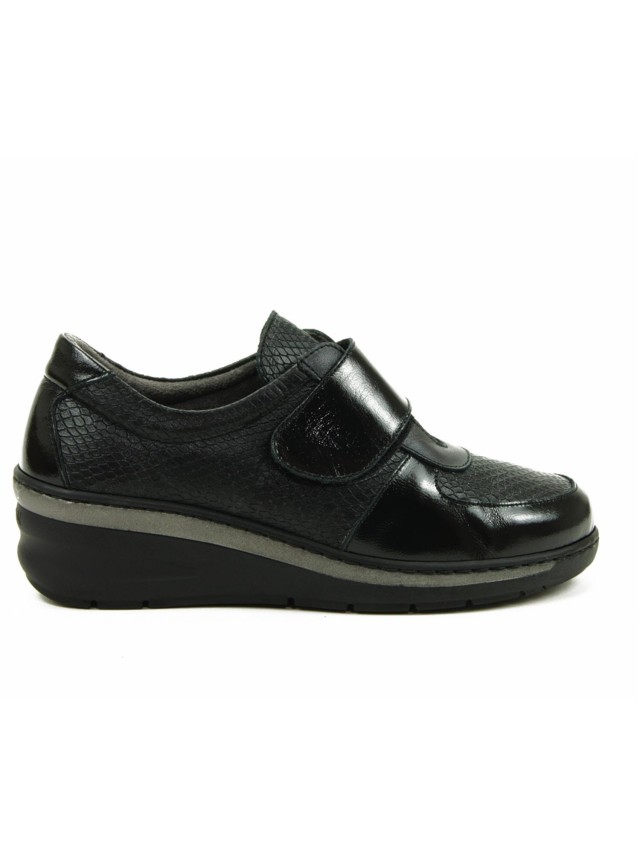 Zapatos Mujer Notton Velcro negro 1459