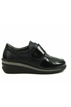 Zapatos Mujer Notton Velcro negro 1459