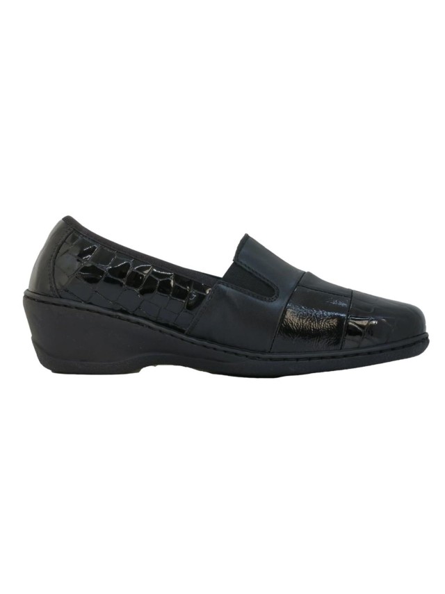 Zapatos Mujer Notton charol negro 0760