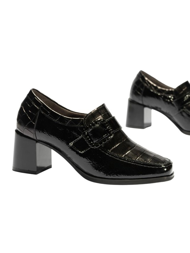 Zapatos Mujer Pitillos Hebilla negro...