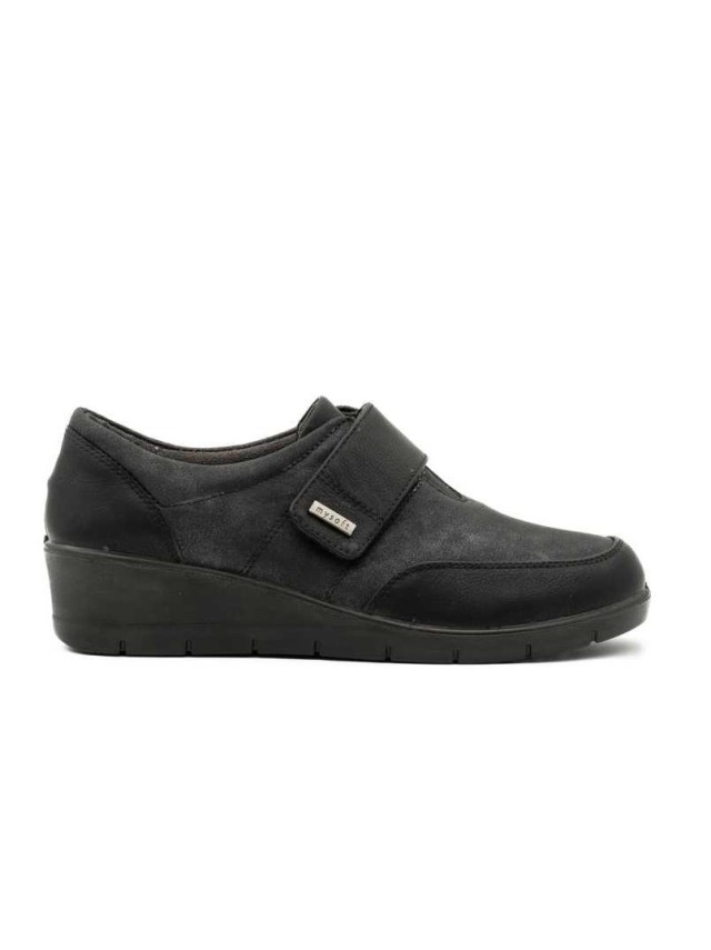 Zapatos Mujer My soft Velcro negro 23M503