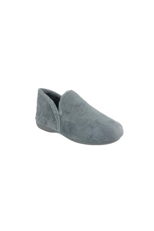 Zapatillas otoño invierno Natalia Abotinado suave gris 4600
