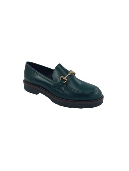 Zapatos otoño invierno Lince mocasin verde oscuro 30514