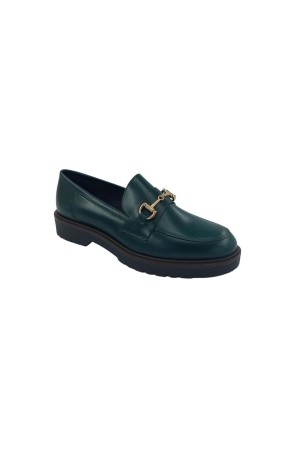 Zapatos otoño invierno Lince mocasin verde oscuro 30514