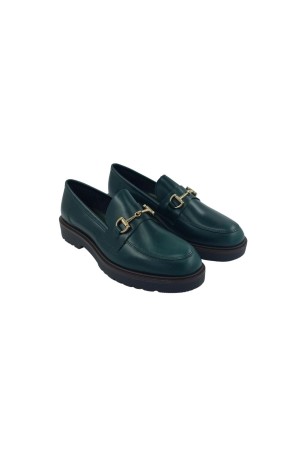 Zapatos otoño invierno Lince mocasin verde oscuro 30514