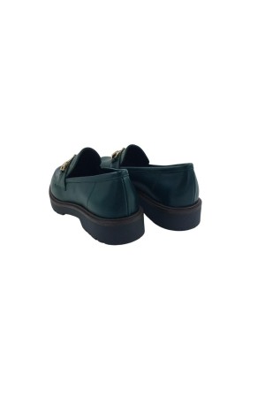 Zapatos otoño invierno Lince mocasin verde oscuro 30514