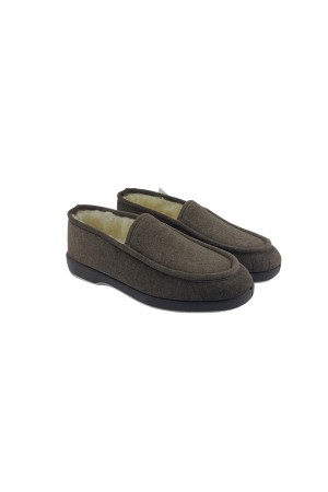 Zapatillas otoño invierno Norteñas Lana liso marron 28-527