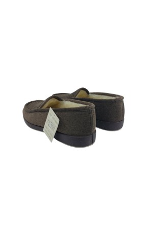 Zapatillas otoño invierno Norteñas Lana liso marron 28-527